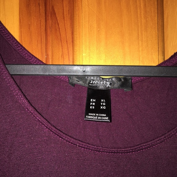 Burgundy Graphic Muscle Tee - Picture 2 of 2